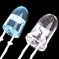 LEDs white (weiss), blue (blau)